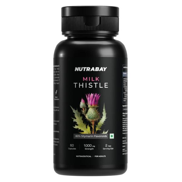Netmeds | Nutrabay Milk Thistle Extract 1000mg Capsule 60's