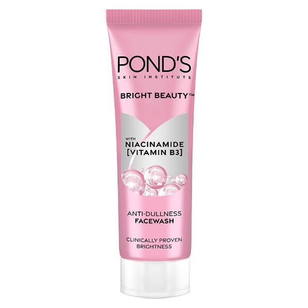 Netmeds | Pond's Bright Beauty Anti Dullness Facewash with Niacinamide & vitamin B3 50 g