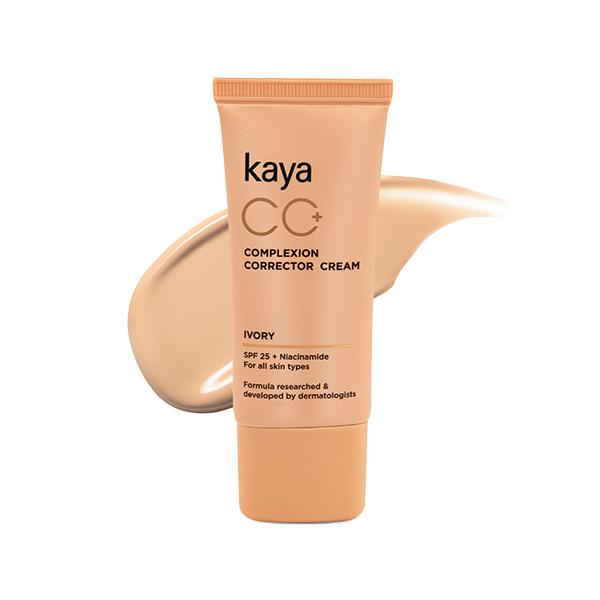 Netmeds | Kaya Clinic Cc+ Complexion Corrector Cream With Niacinamide + Spf25 - Light, Matte 30 gm