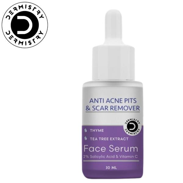 Netmeds | Dermistry 2% Salicylic Acid Anti Acne Pits & Scar Remover Face Serum 30ml