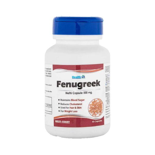 Netmeds | Healthvit Fenugreek Methi Powder- Capsules 60's