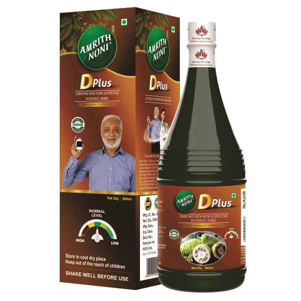 Netmeds | Amrith Noni D-Plus Liquid 500 ml