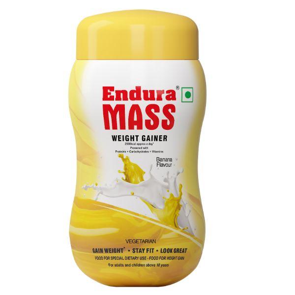 Netmeds | Endura Mass Weight Gain Powder - Banana Flavour 500 gm