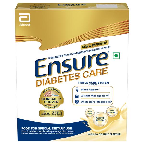 Netmeds | Ensure Diabetes Care Powder - Vanilla Flavour 200 gm (Refill Pack)