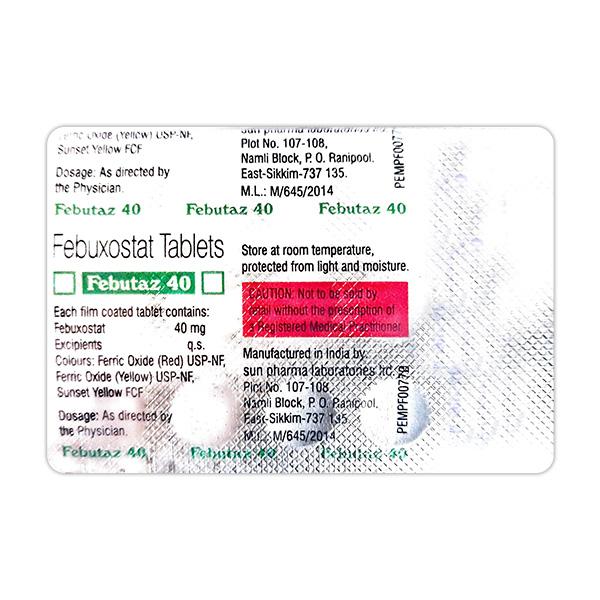 Netmeds | FEBUTAZ 40 Tablet 15's
