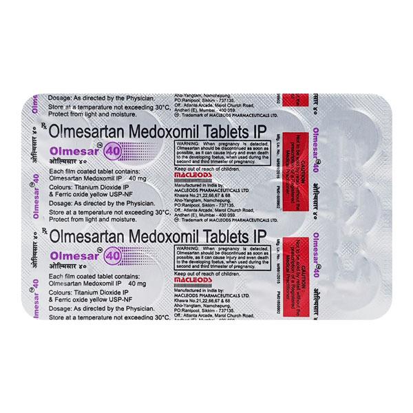 Netmeds | Olmesar 40mg Tablet 15'S
