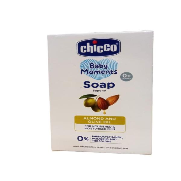 Netmeds | Chicco Baby Moments Soap - Almond and Olive Oil 75 gm