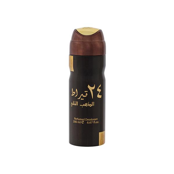 Netmeds | Lattafa 24 Carat Pure Gold Imported Long Lasting Perfumed Deodorant Spray 200 ml