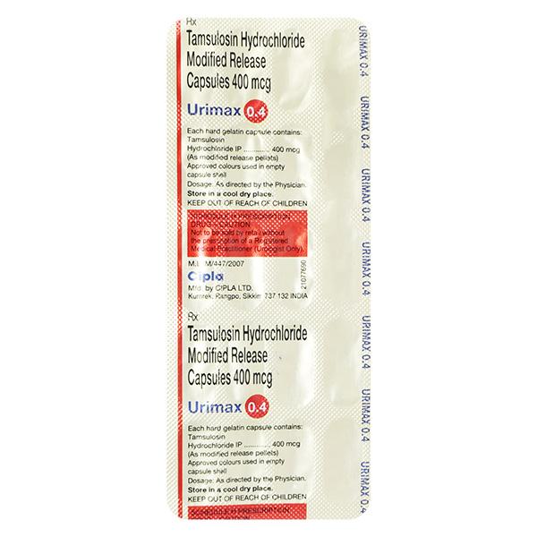 Netmeds | Urimax 0.4mg Capsule 20'S