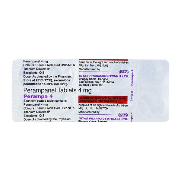 Netmeds | PERAMPA 4 Tablet 10's
