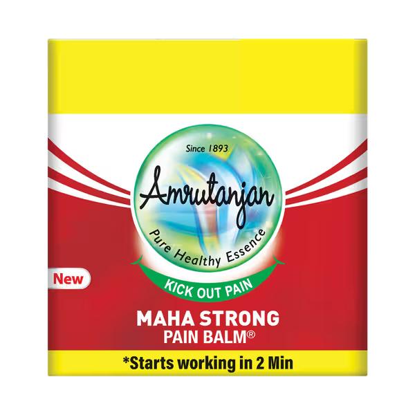 Netmeds | Amrutanjan New Maha Strong Pain Balm 50 ml (Free Roll On 2.5 ml)