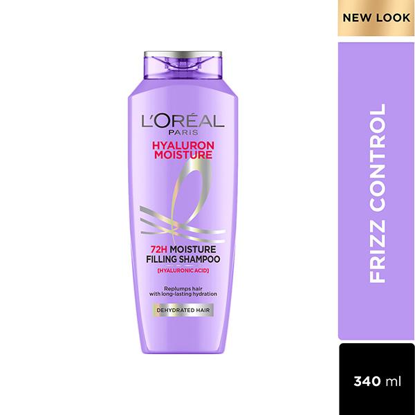 Netmeds | L'Oreal Paris Hyaluron Moisture 72H Moisture Filling Shampoo With Hyaluronic Acid 340 ml