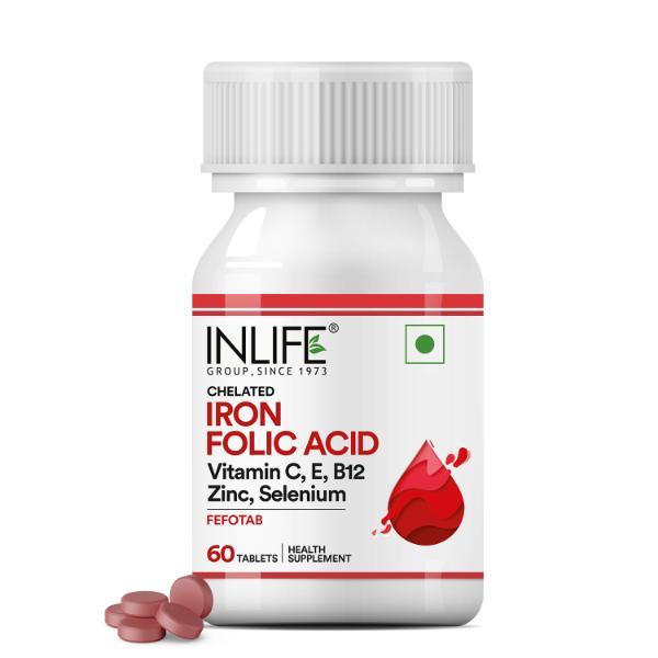 Netmeds | INLIFE Iron Folic Acid Tablets 60's