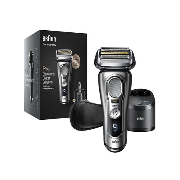 Netmeds | Braun Series 9 Pro 9467cc Wet and Dry shaver for Men, with 5-in-1 SmartCare Center and Leather Travel Case, for Comfort and Close Shave 1300 gm