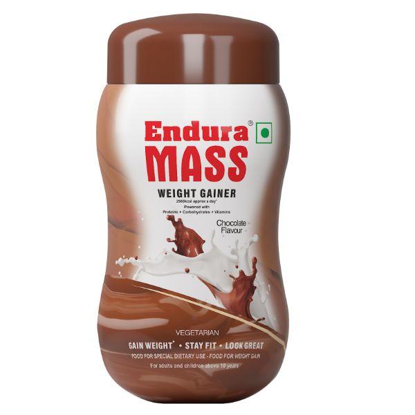 Netmeds | Endura Mass Weight Gain Powder - Chocolate Flavour 500 gm