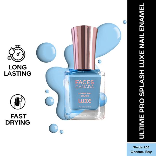 Netmeds | Faces Canada Ultime Pro Splash Luxe Nail Enamel - Onahau Bay (L03) 12 ml