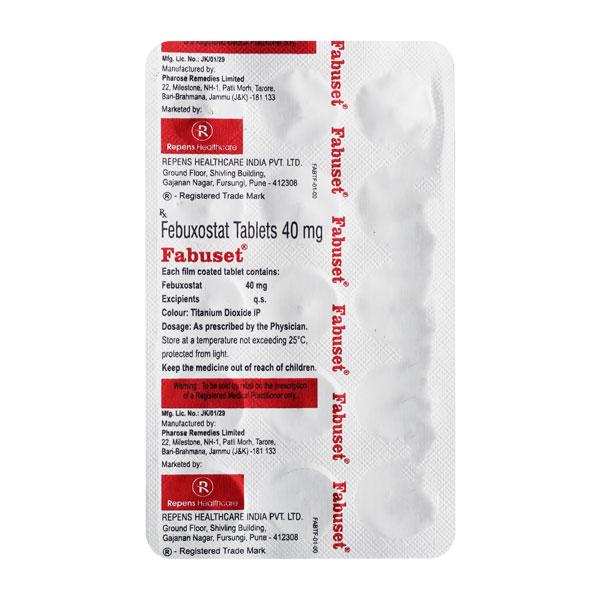 Netmeds | Febuset 40mg Tablet 10'S