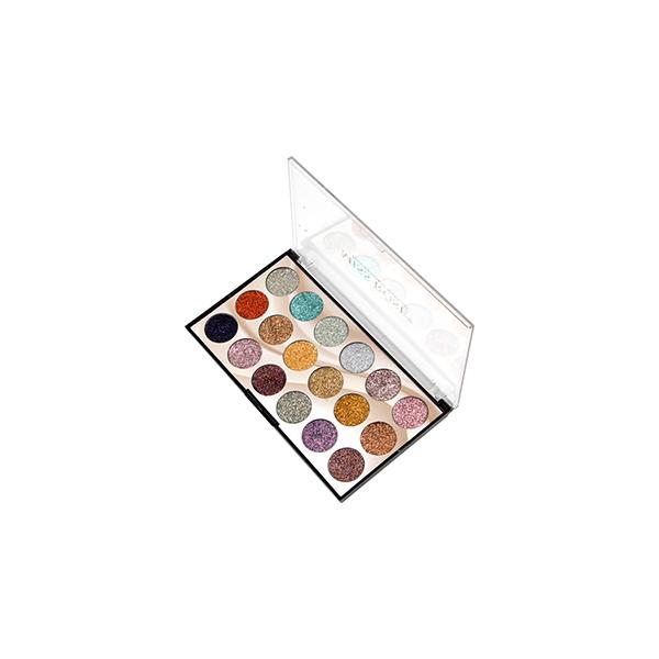 Netmeds | Miss Rose 18 Color Glitter Eyeshadow Palette 7001 - 83 M2 20 gm