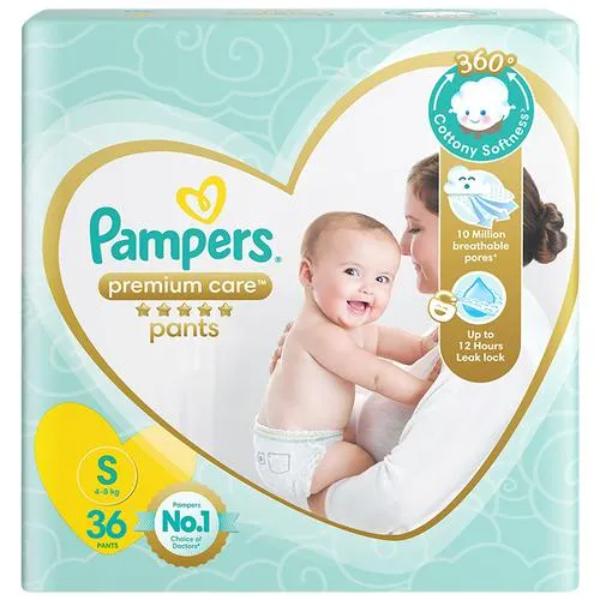 Netmeds | Pampers Premium Care Pants Diapers (S) 36's