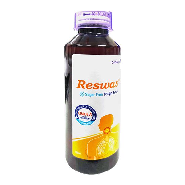 Netmeds | RESWAS SUGAR FREE Cough Syrup 120ml