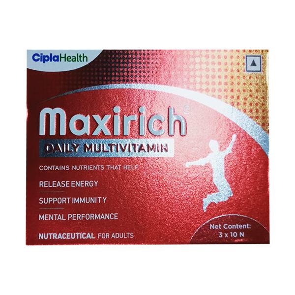 Netmeds | Maxirich Daily Multivitamin Capsules 10's