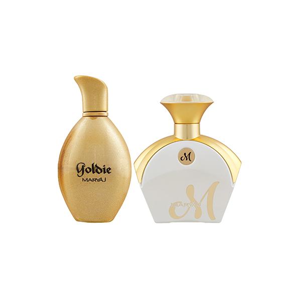 Netmeds | Maryaj Goldie EDP Fruity Floral Perfume And Maryaj M White For Her EDP Floral Fruity Perfume 190 ml