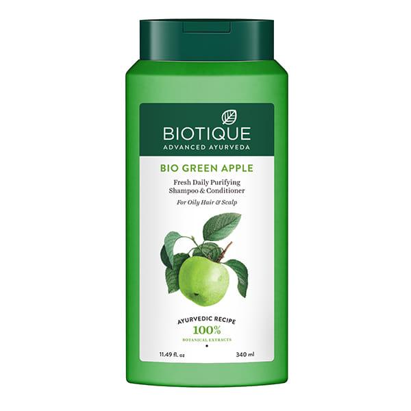 Netmeds | Biotique Green Apple Shine & Glow Shampoo & Conditioner 340ml
