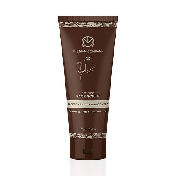 Netmeds | The Man Company Tan Removal Caffeine Face Scrub with Coffee Arabica Aloe Vera 100 gm