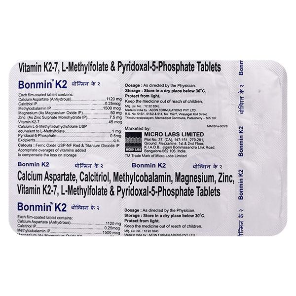 Netmeds | Bonmin K2 Tablet 10'S