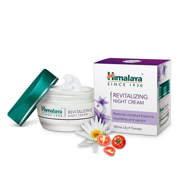 Netmeds | Himalaya Revitalizing Night Cream, White Lily & Tomato 50gm