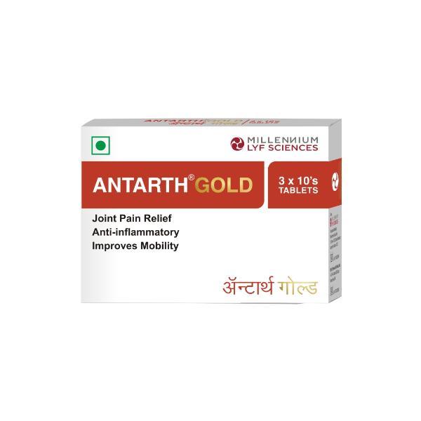 Netmeds | Millennium Lyf Sciences Antarth Gold Antarth Gold Tablets (Pack of 3 x 10's)