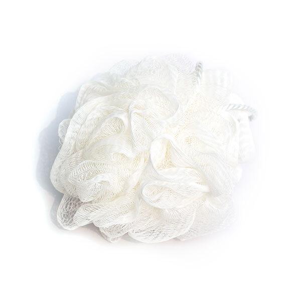 Netmeds | Basicare Bath Sponge with nylon rope-White 1's