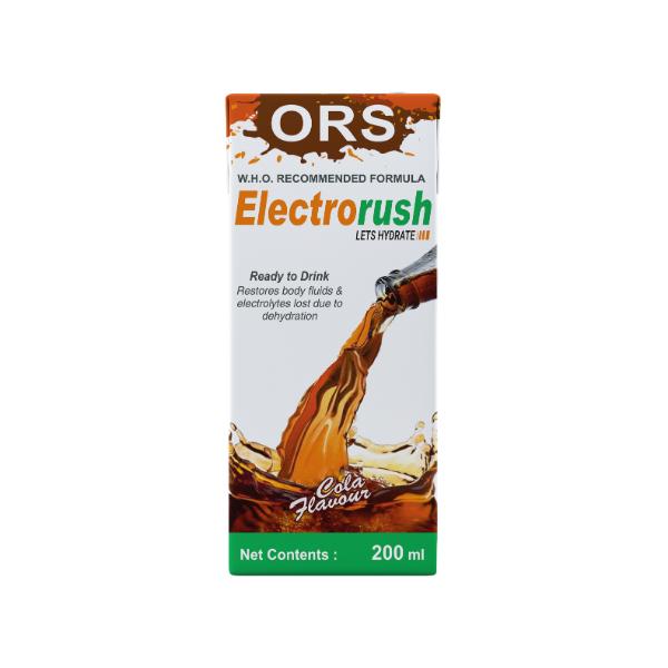 Netmeds | Electrorush ORS Liquid - Cola Flavour 200 ml