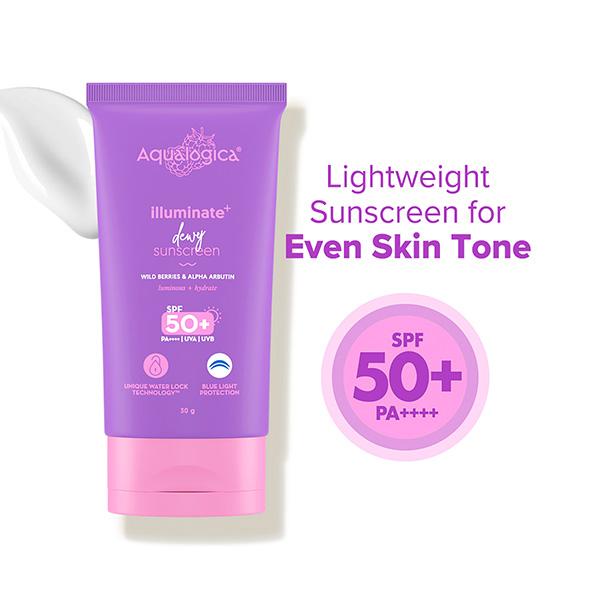 Netmeds | Aqualogica Illuminate + Dewy Sunscreen 30 gm