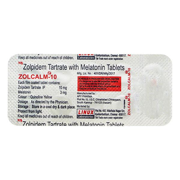 Netmeds | Zolcalm 10mg Tablet 10'S