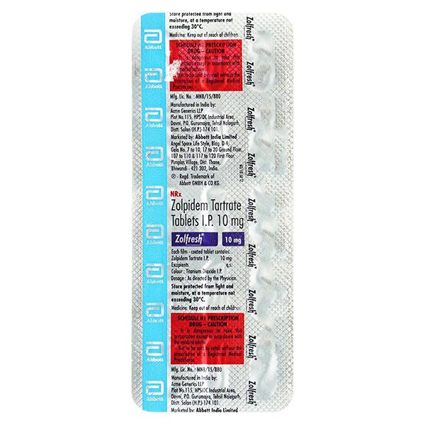 Netmeds | Zolfresh 10mg Tablet 15'S