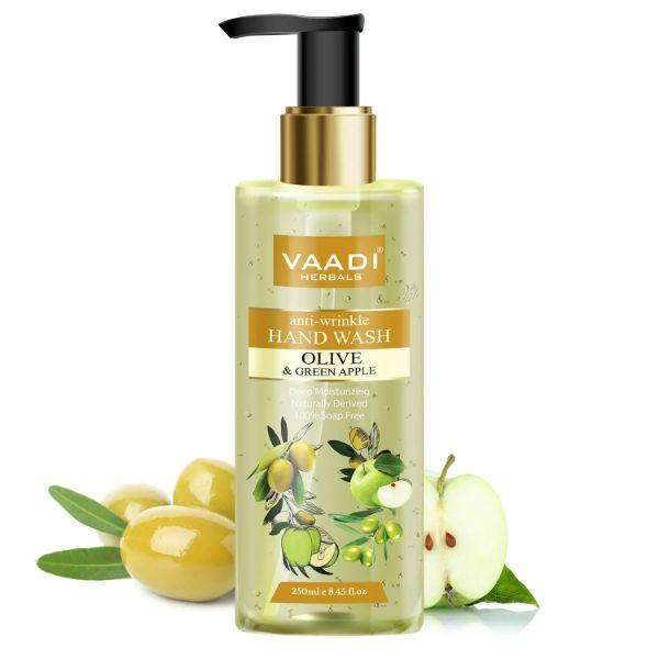 Netmeds | Vaadi Herbals Anti-Wrinkle Olive and Green Apple Hand Wash 250 ml
