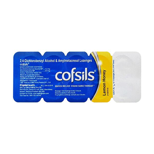 Netmeds | Cofsils Lemon Honey Lozenges 10'S