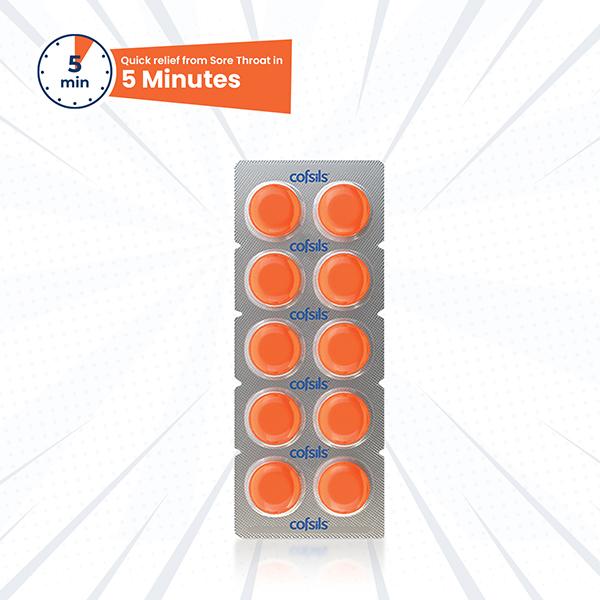 Netmeds | Cofsils Lozenges - Ginger Lemon 10's