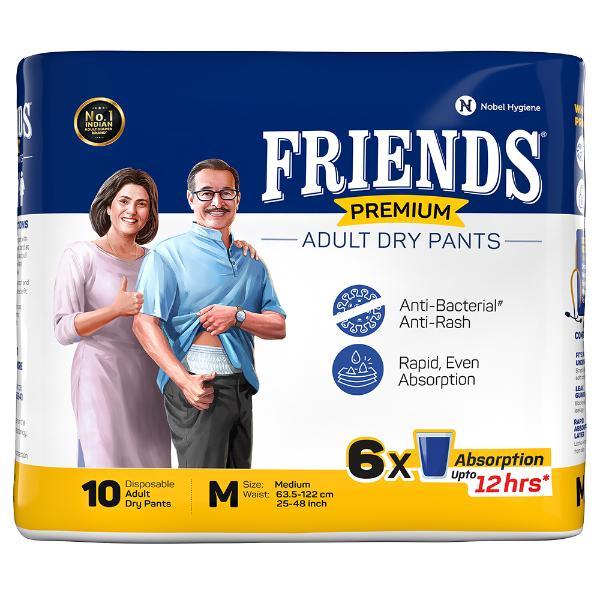 Netmeds | Friends Premium Adult Dry Pants (M) 10's