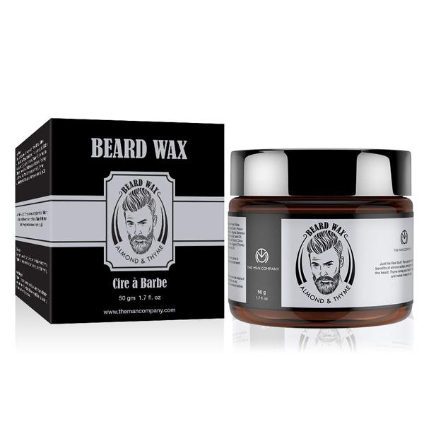 Netmeds | The Man Company Beard Wax - Almond & Thyme 50 gm