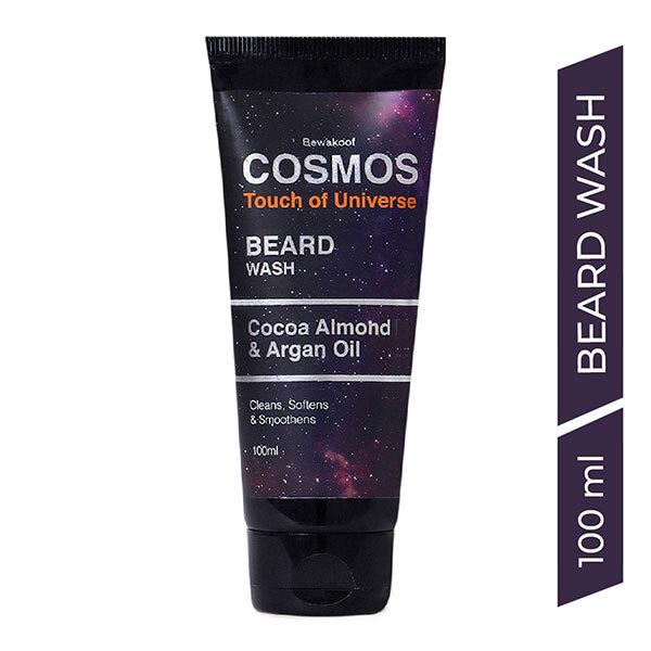 Netmeds | Cosmos by Bewakoof Beard Wash Powered By Cocoa Almond and Argan Oil 100 ml
