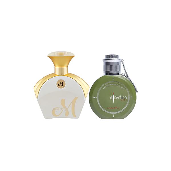 Netmeds | Maryaj M White For Her EDP Floral Fruity Perfume And Maryaj Direction West EDP Green Spicy Perfume 190 ml