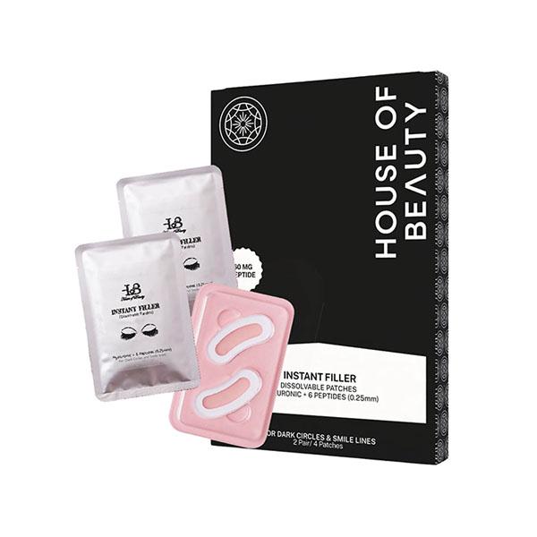 Netmeds | House of Beauty Instant Filler Hyaluronic Undereye Patches For Dark Circles & Plumping (2 Pairs) 2's