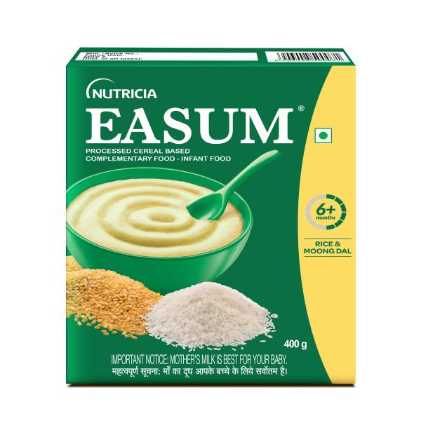 Netmeds | Easum Baby Cereal (6+ Months) Powder - Rice & Moong Dal 400 gm (Refill Pack)