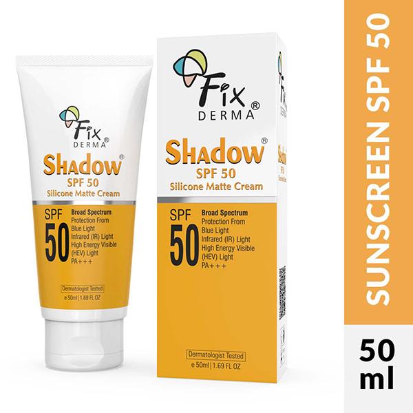 Netmeds | Fixderma Shadow SPF 50 Silicone Matte Face Cream 50 gm