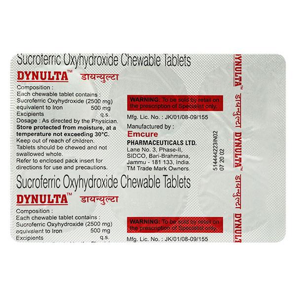 Netmeds | DYNULTA Chewable Tablet 6's