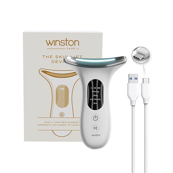 Netmeds | Winston Rechargeable Skin Lifting Device with 3-Color LED Therapy and Vibrational Modes 250 gm