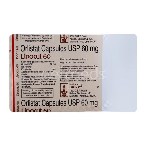 Netmeds | Lipocut 60mg Capsule 10'S