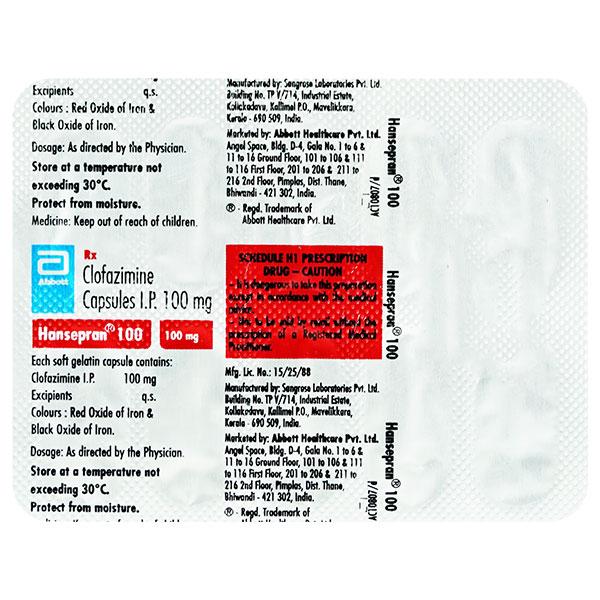 Netmeds | Hansepran 100mg Capsule 10'S